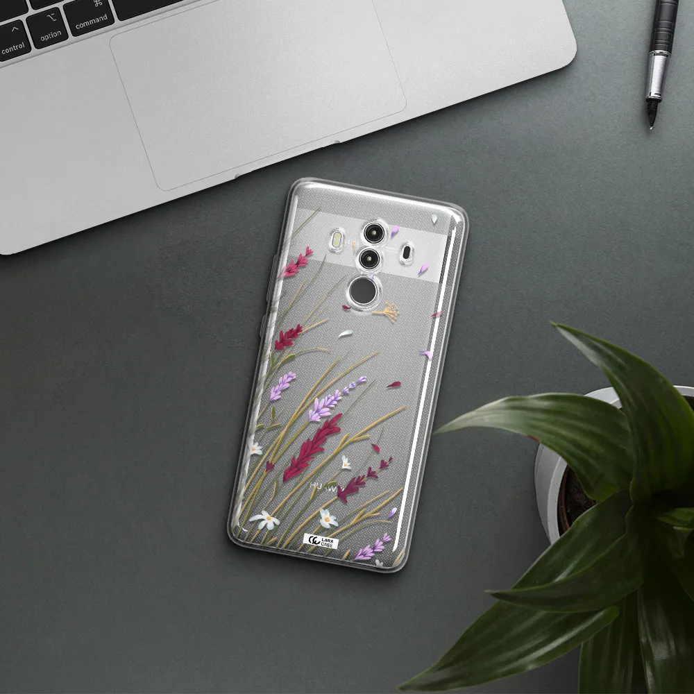 Long Grass Flower Huawei Mate 10 Clear TPU Case