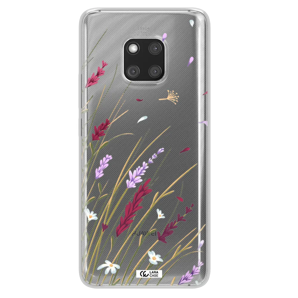 Long Grass Flower Huawei Mate 20 Pro Clear TPU Case