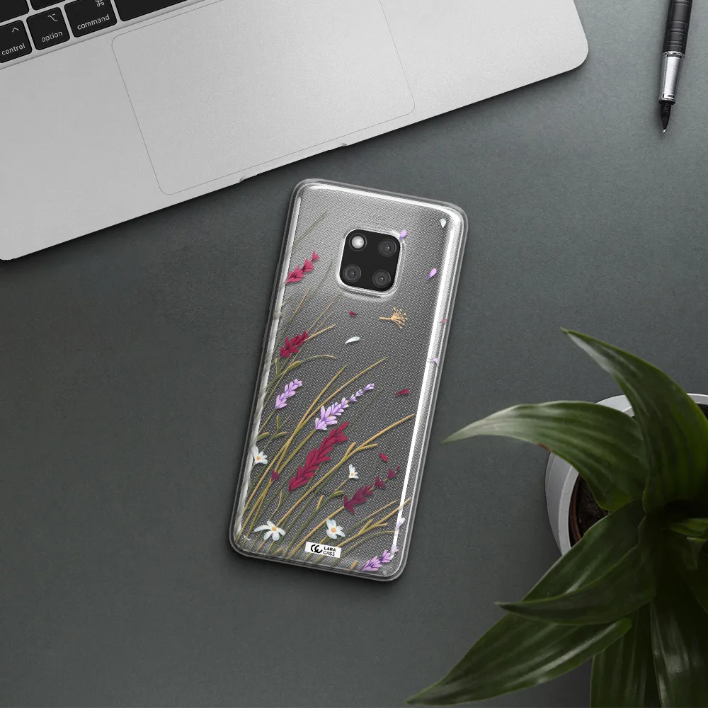 Long Grass Flower Huawei Mate 20 Pro Clear TPU Case