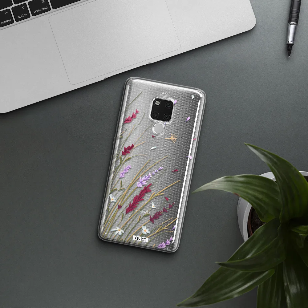 Long Grass Flower Huawei Mate 20X Clear TPU Case