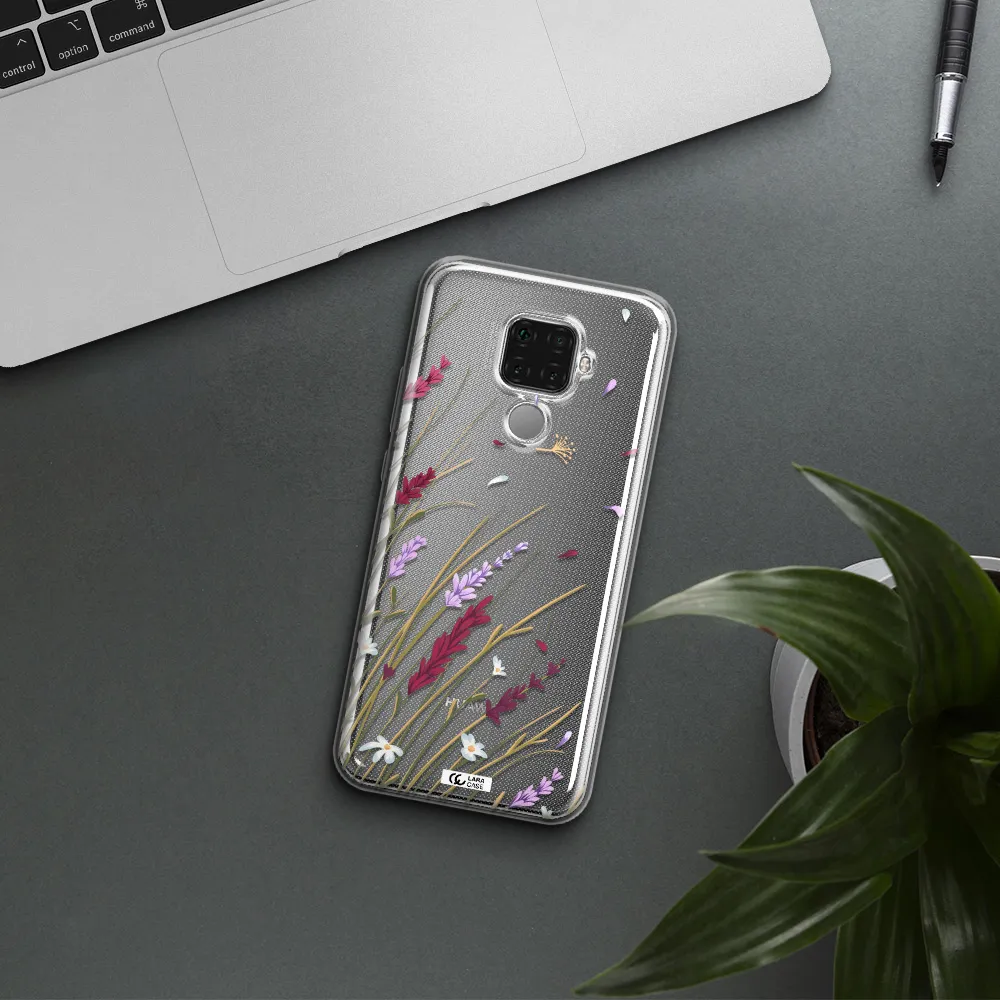 Long Grass Flower Huawei Mate 30 Lite Clear TPU Case
