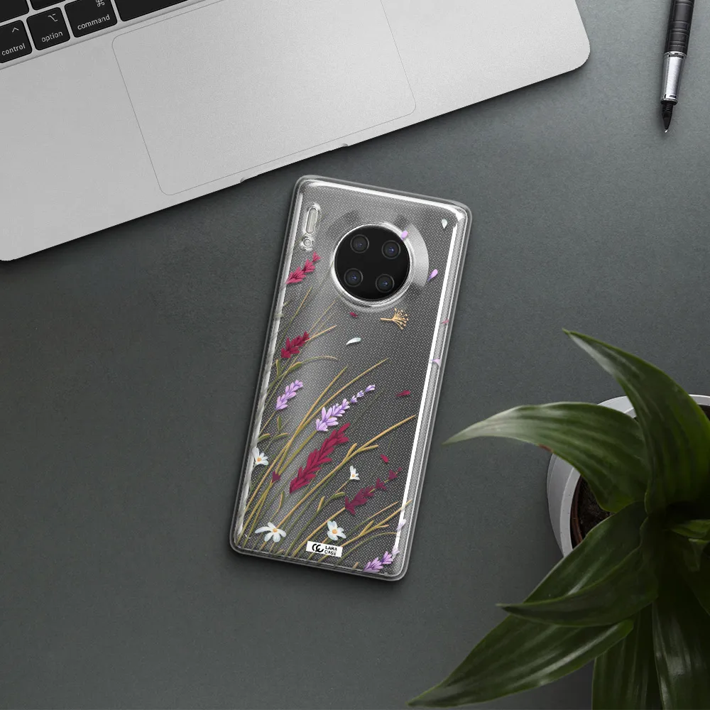 Long Grass Flower Huawei Mate 30 Pro Clear TPU Case