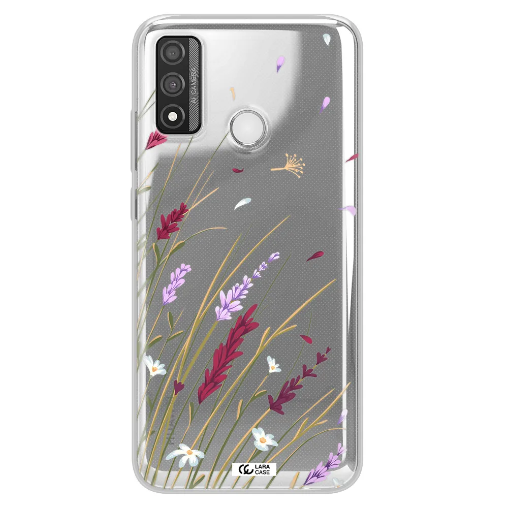 Long Grass Flower Huawei P Smart 2020 Clear TPU Case