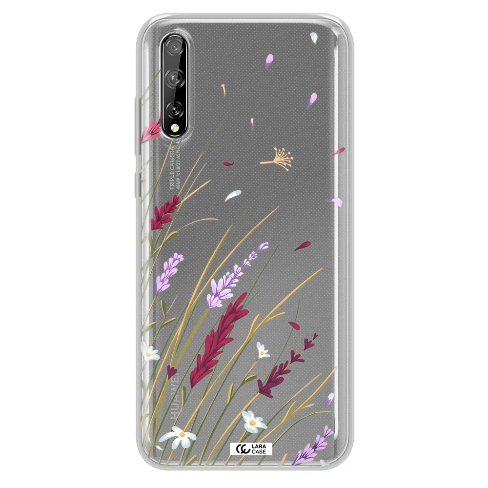 Long Grass Flower Huawei P Smart S Clear TPU Case