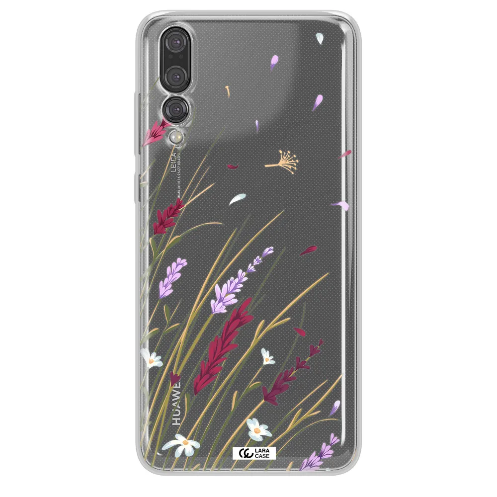 Long Grass Flower Huawei P20 Pro Clear TPU Case