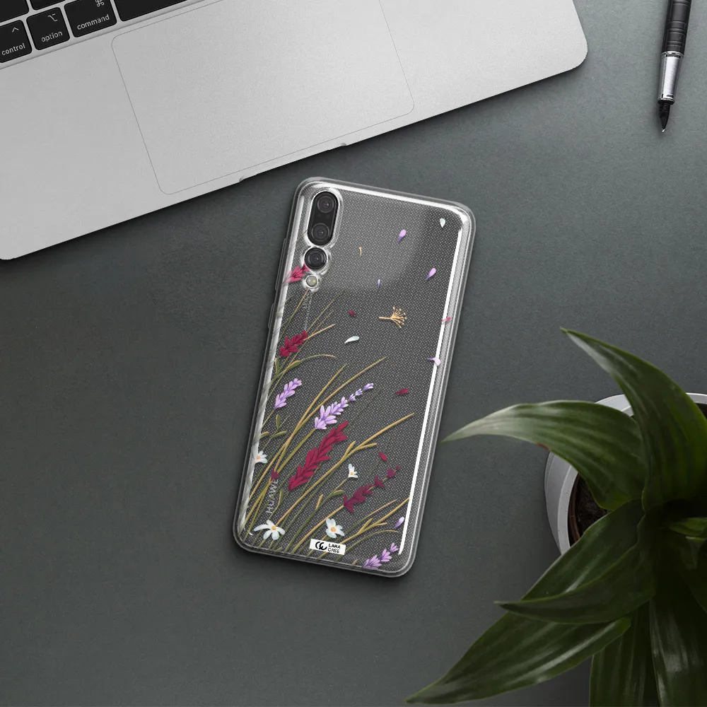 Long Grass Flower Huawei P20 Pro Clear TPU Case