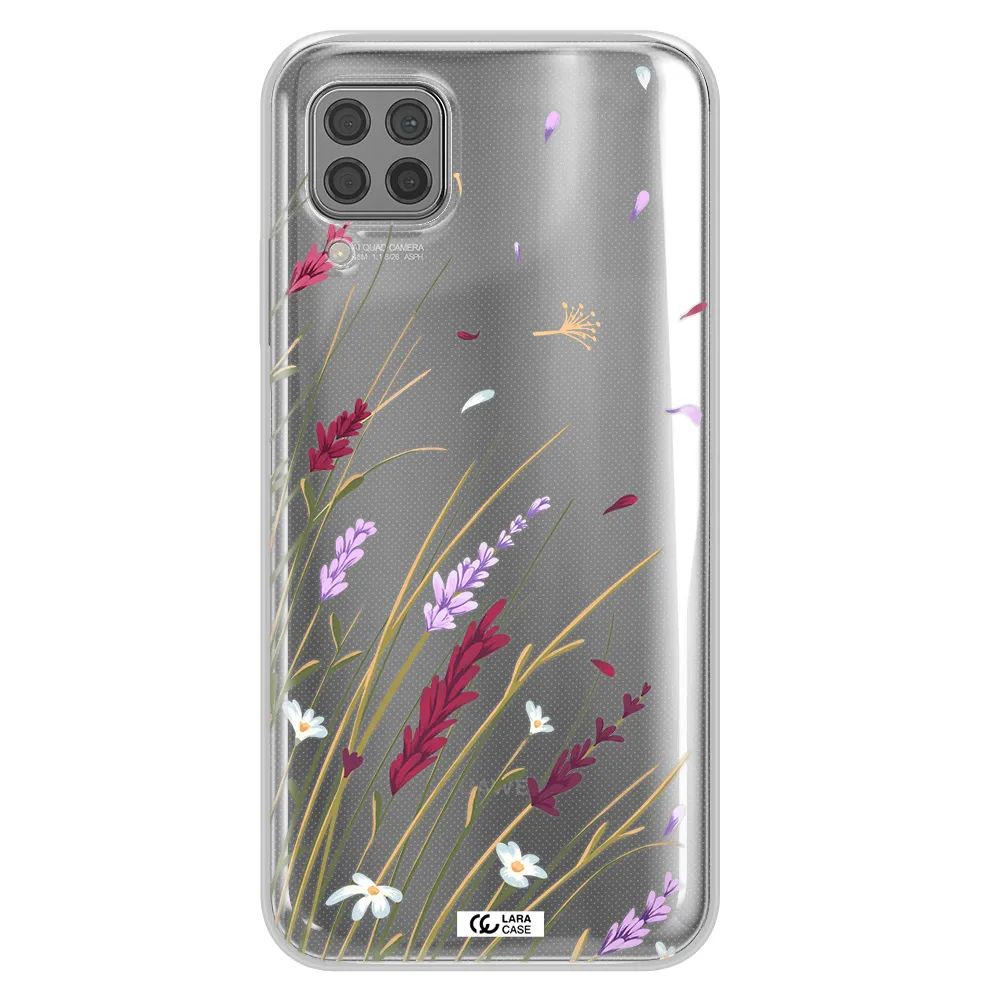 Long Grass Flower Huawei P40 Lite Clear TPU Case