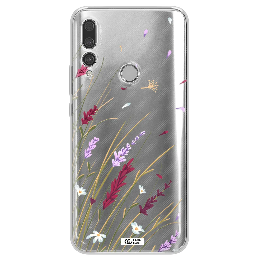 Long Grass Flower Huawei Y9 Prime 2019 Clear TPU Case