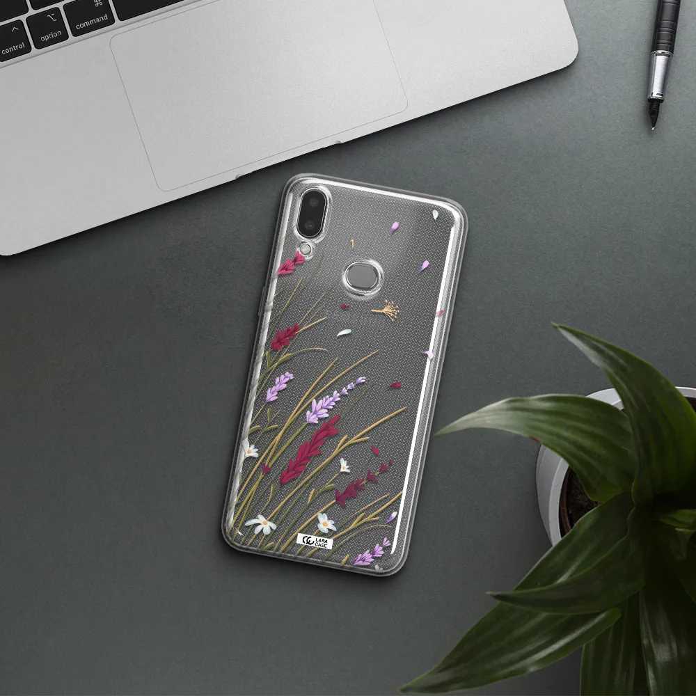 Long Grass Flower Samsung A10S Clear TPU Case