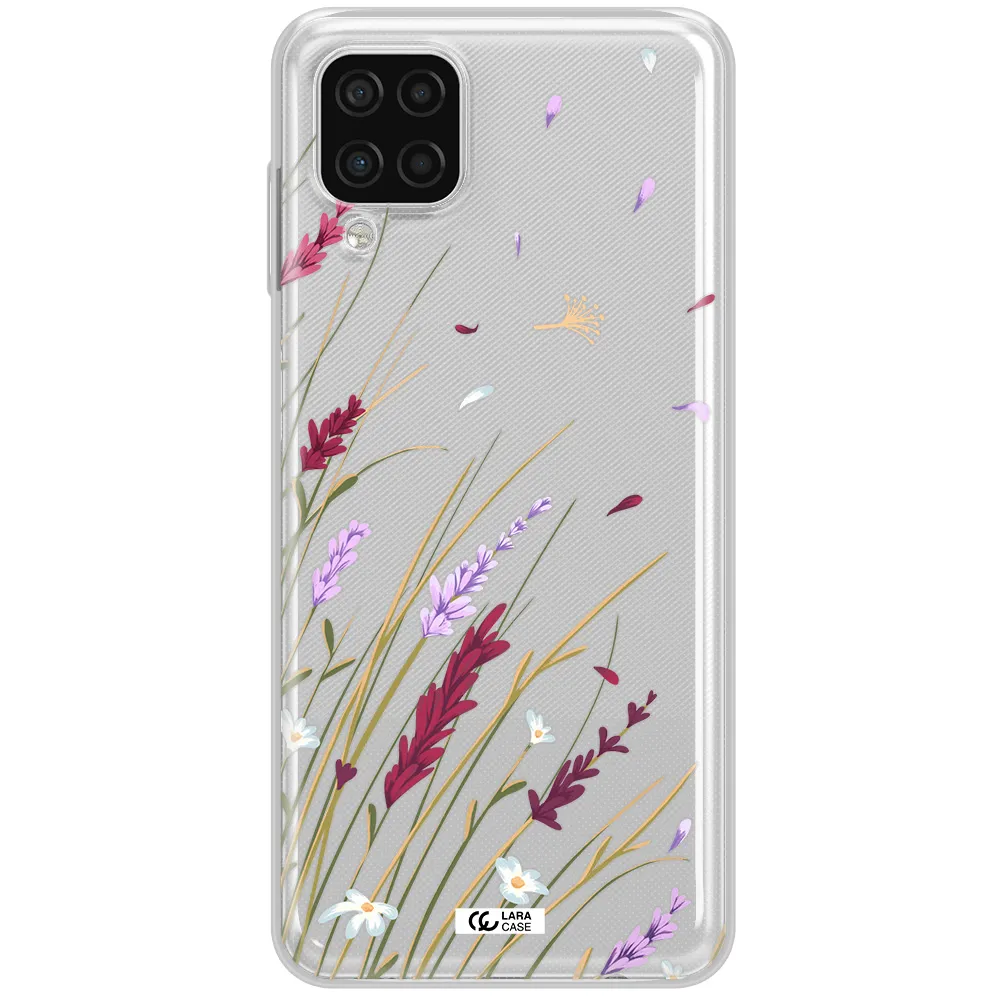 Long Grass Flower Samsung A12 4g Clear TPU Case