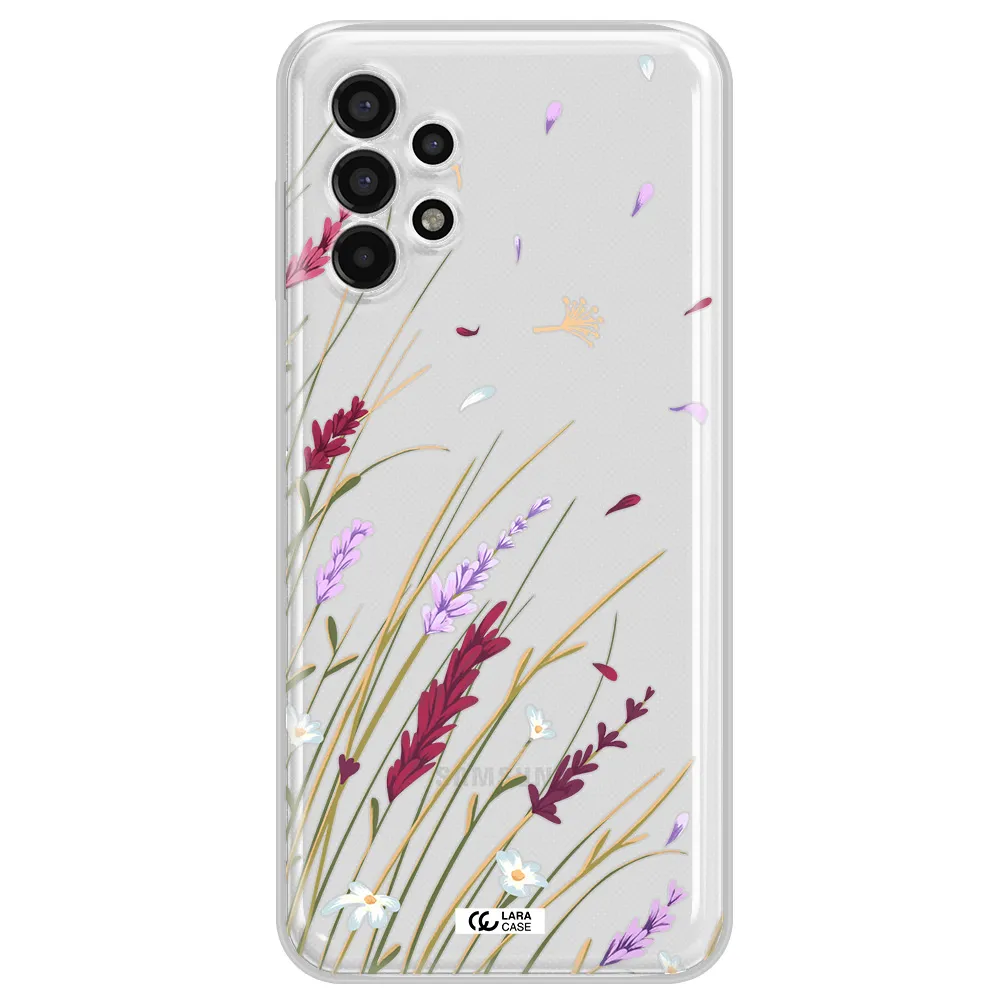 Long Grass Flower Samsung A13 4g Clear TPU Case