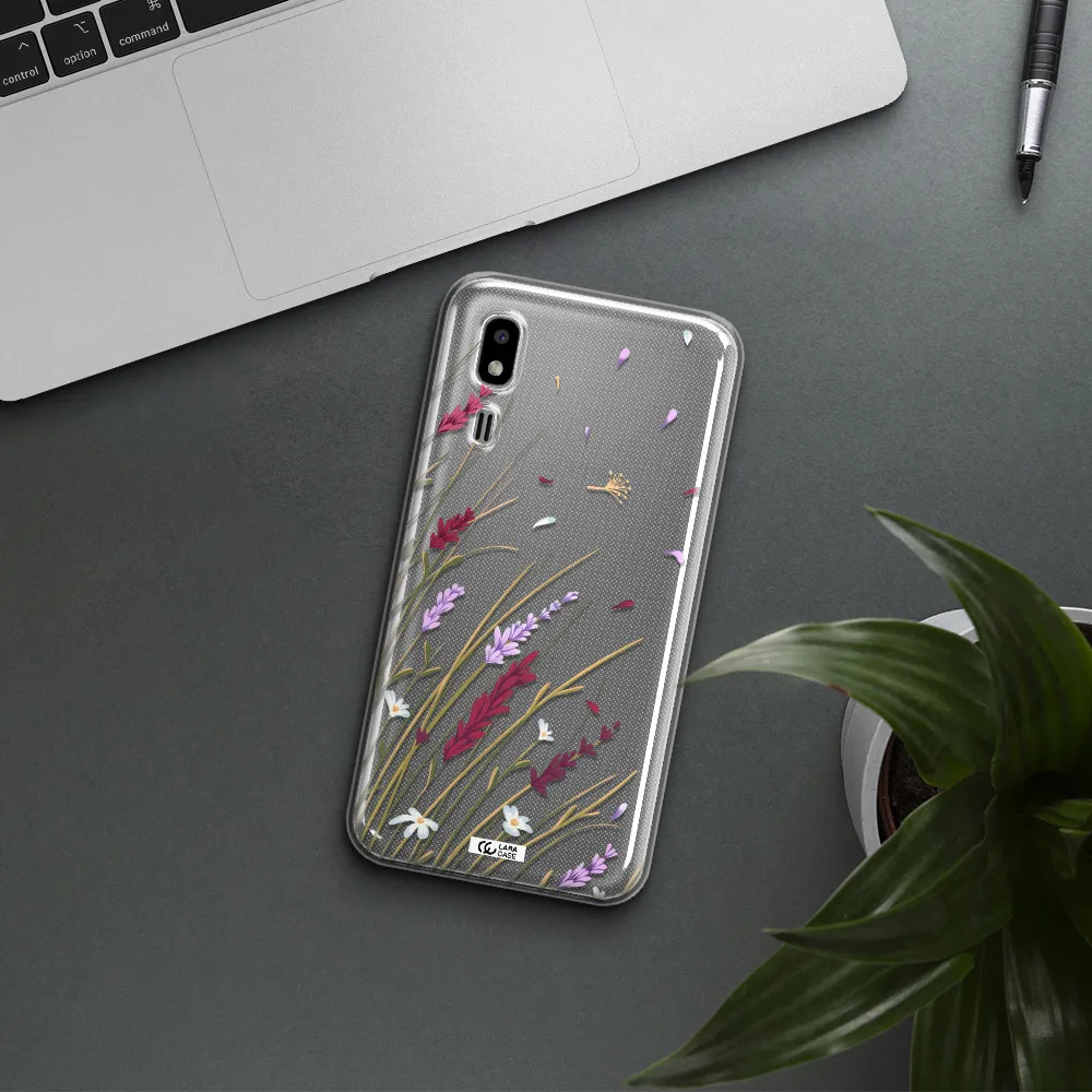 Long Grass Flower Samsung A2 Core Clear TPU Case