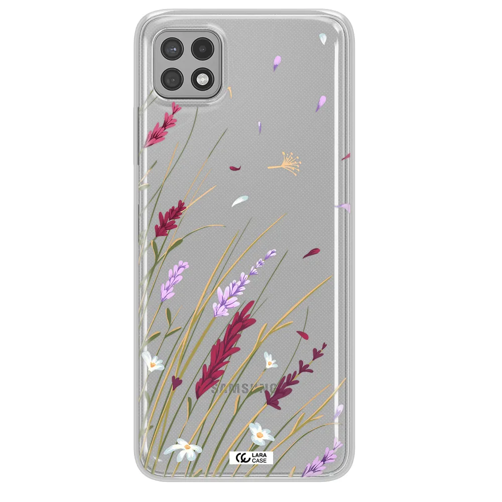 Long Grass Flower Samsung A22 5g Clear TPU Case