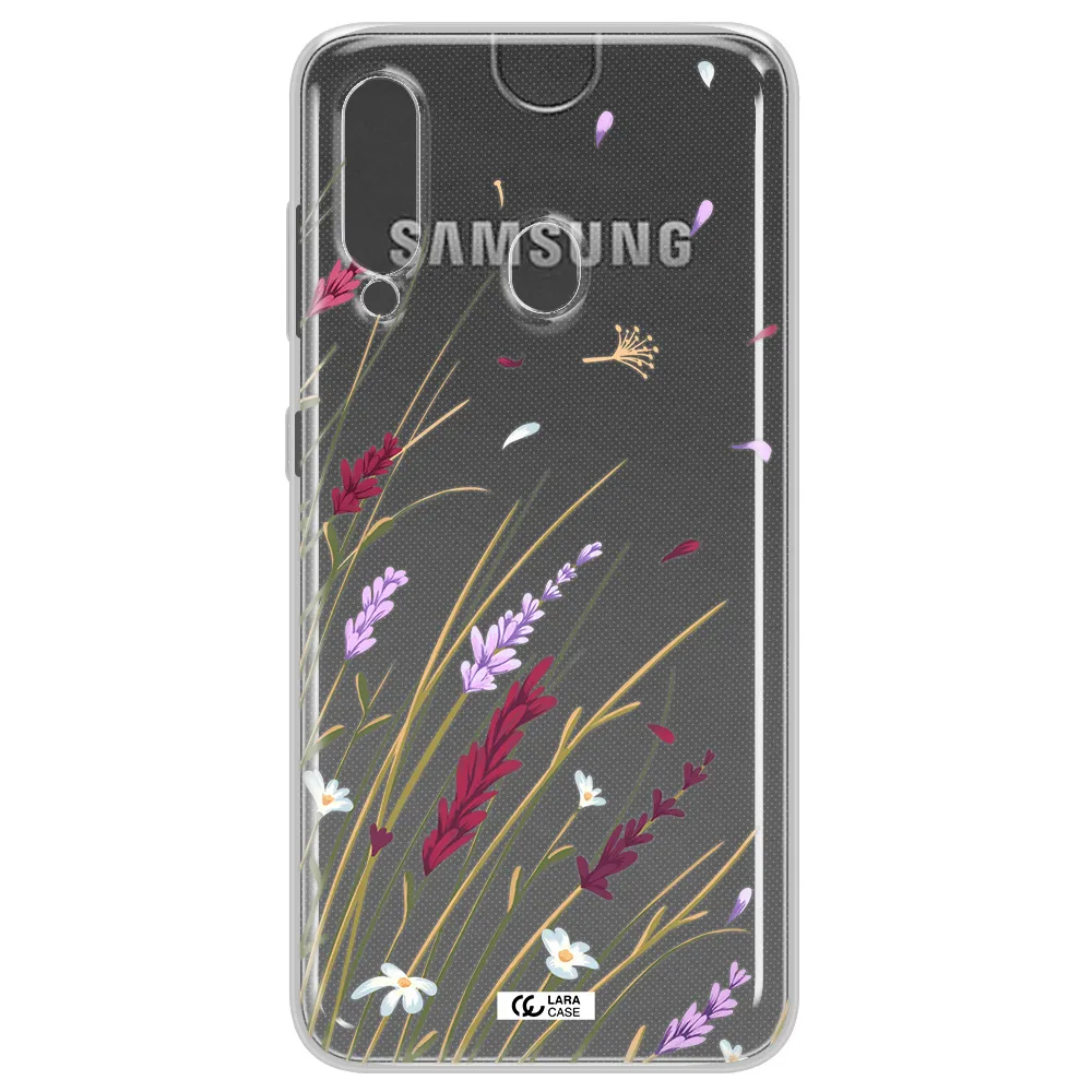 Long Grass Flower Samsung A60 Clear TPU Case