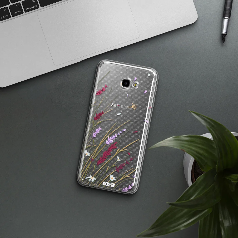 Long Grass Flower Samsung J4 Plus Clear TPU Case
