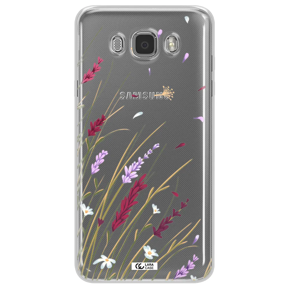 Long Grass Flower Samsung J7 2016 Clear TPU Case