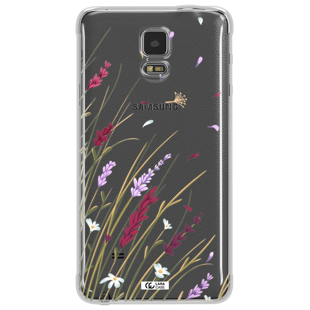 Long Grass Flower Samsung Note 4 Clear TPU Case