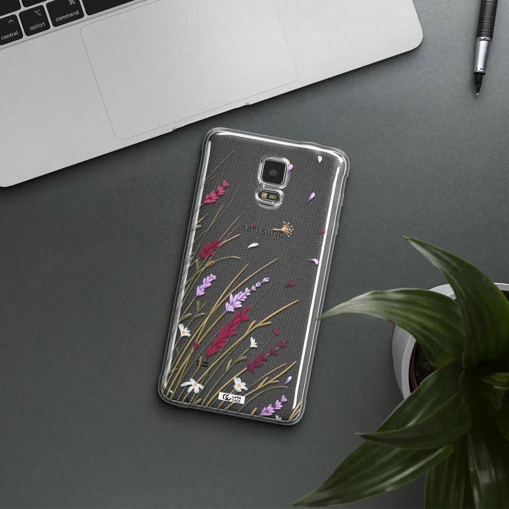 Long Grass Flower Samsung Note 4 Clear TPU Case