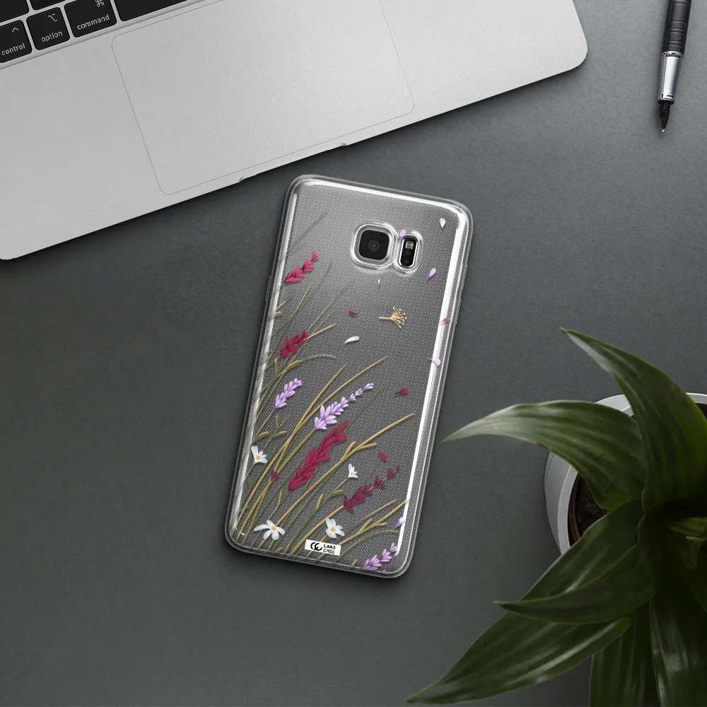 Long Grass Flower Samsung Note 5 Clear TPU Case