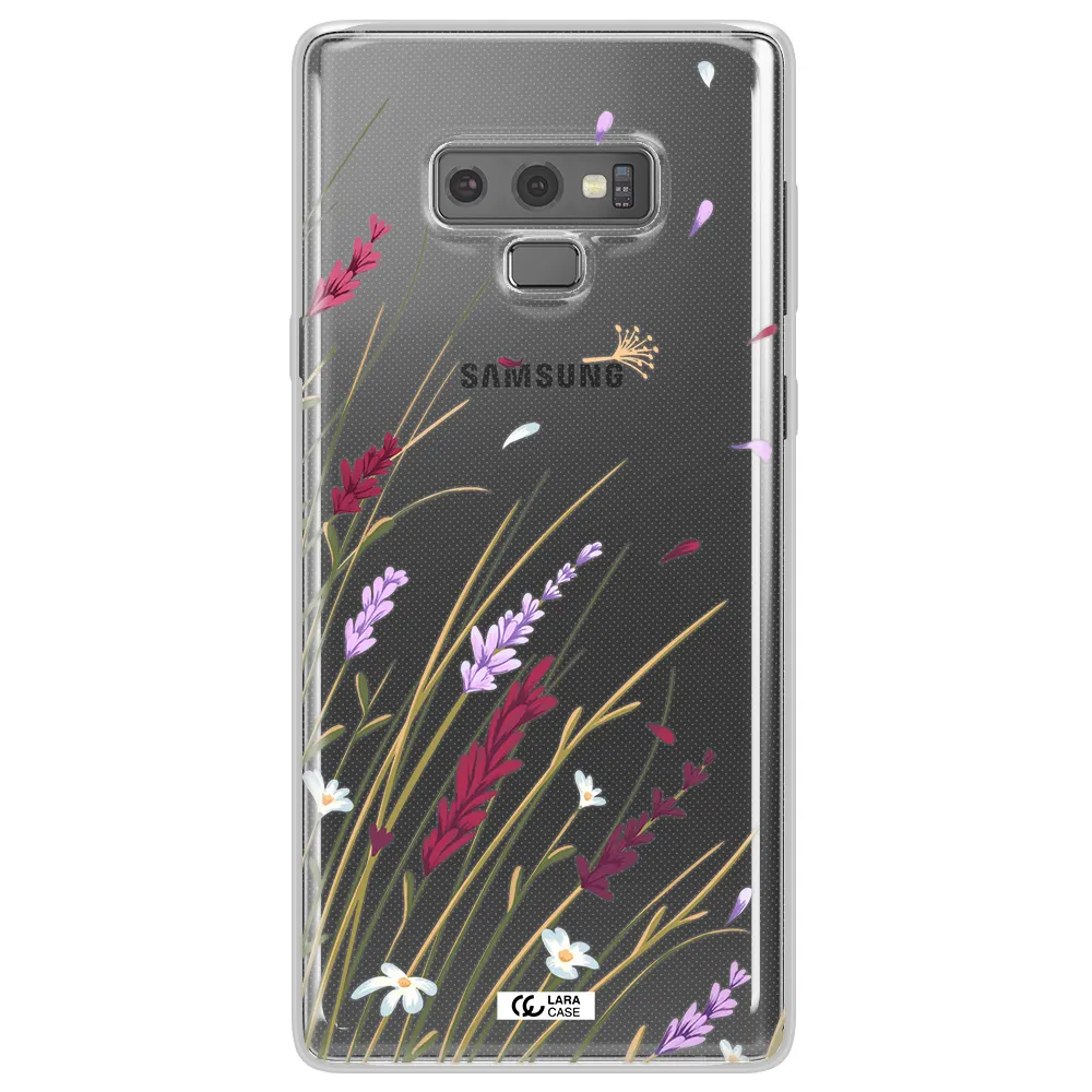 Long Grass Flower Samsung Note 9 Clear TPU Case
