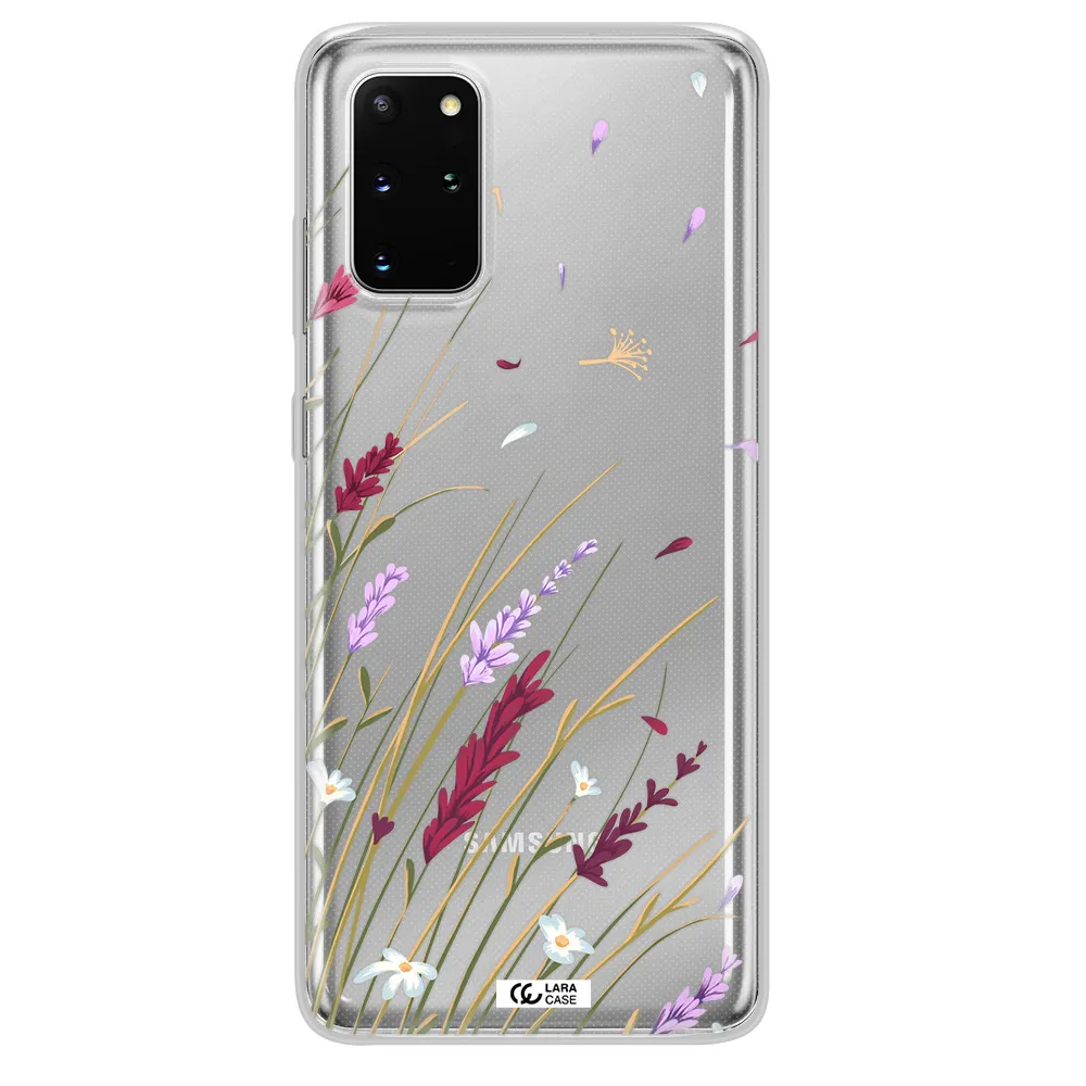 Long Grass Flower Samsung S 20 Plus Clear TPU Case