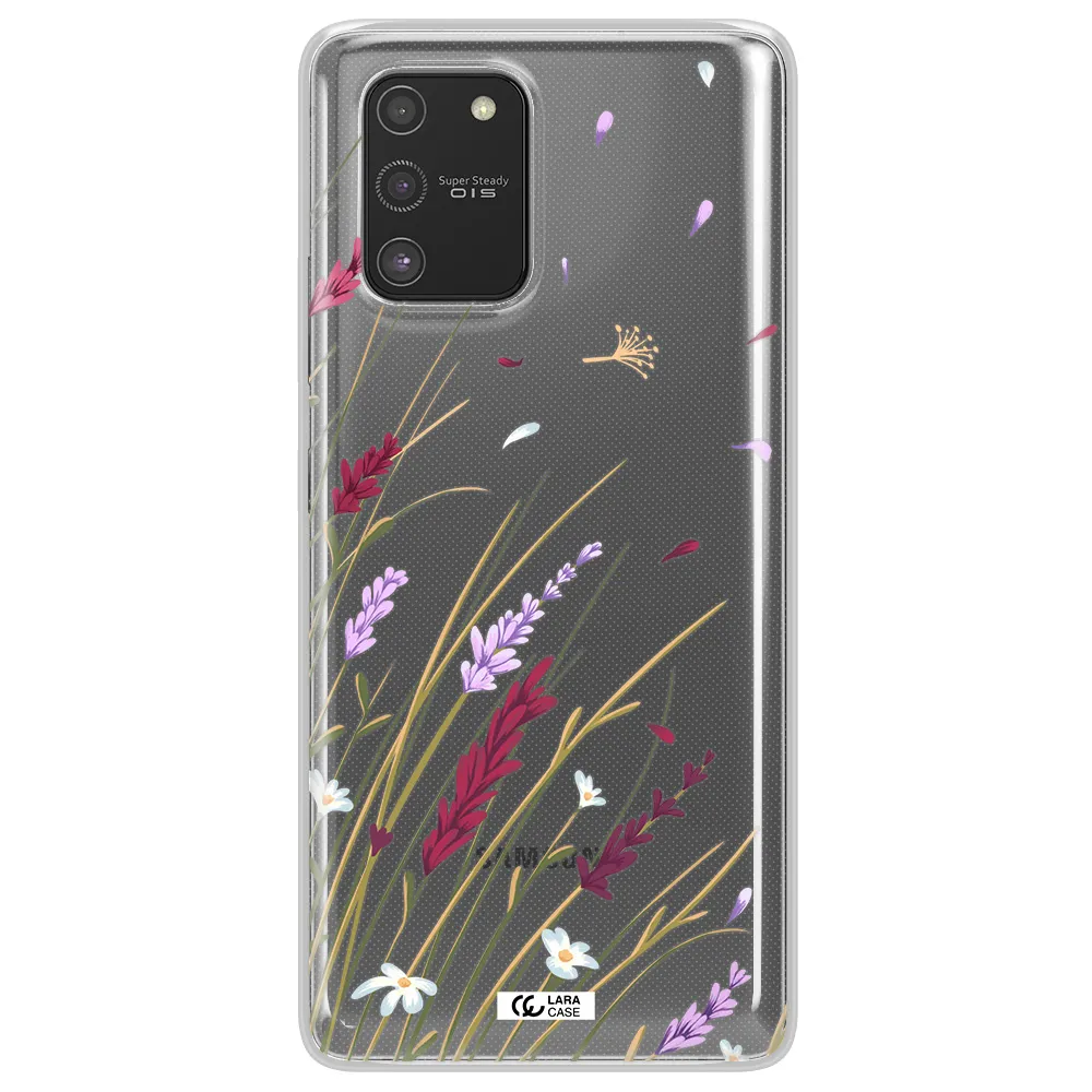 Long Grass Flower Samsung S10 Lite Clear TPU Case