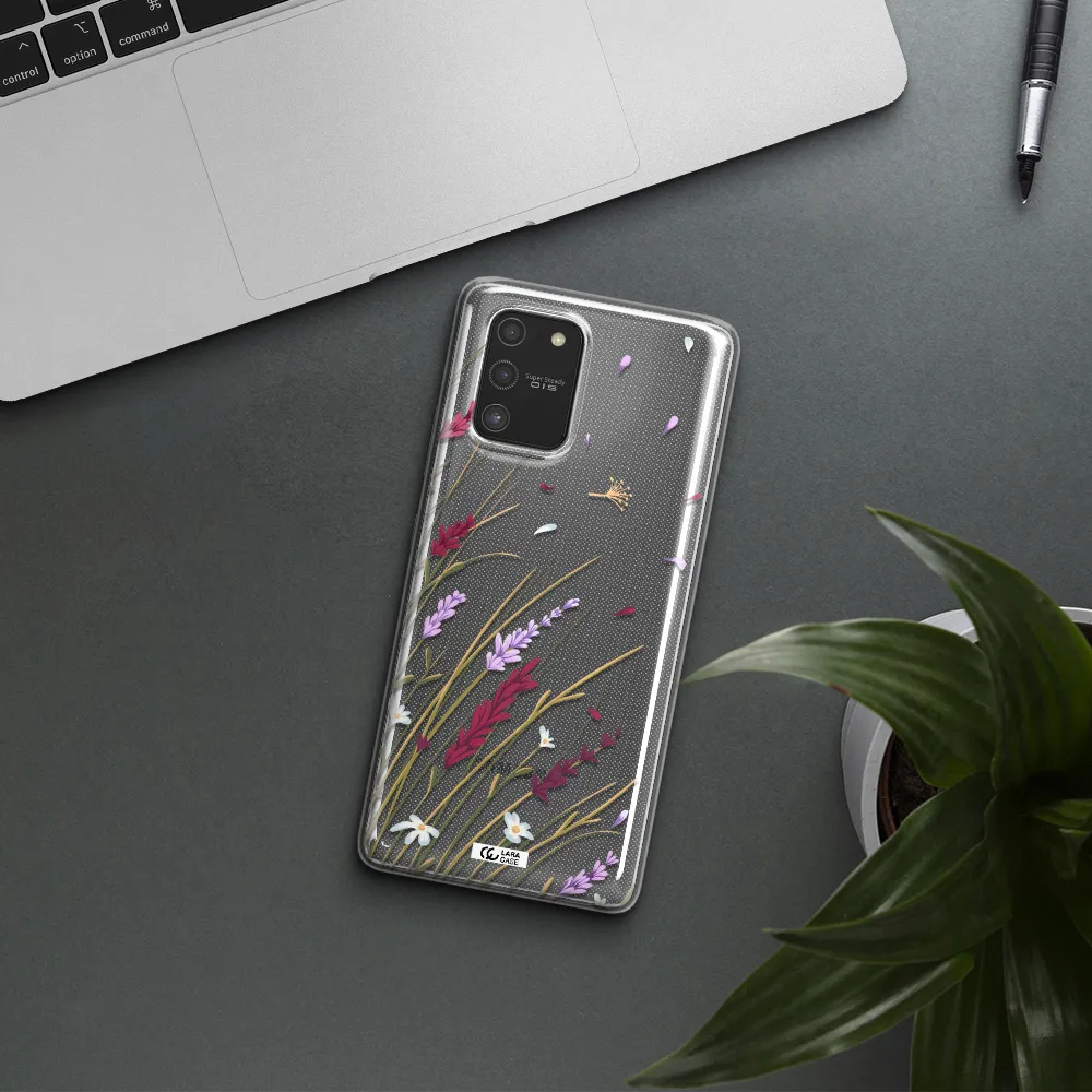 Long Grass Flower Samsung S10 Lite Clear TPU Case