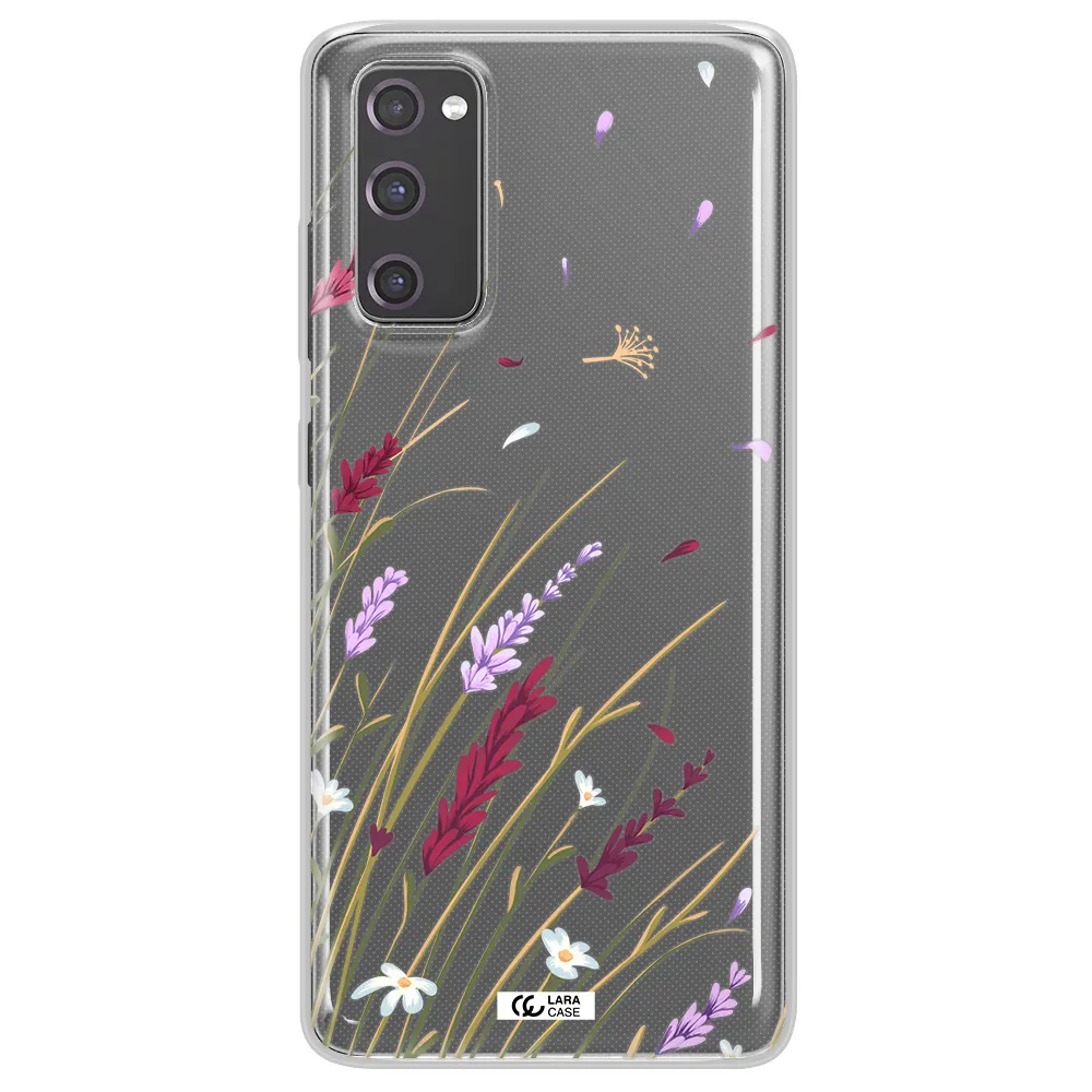 Long Grass Flower Samsung S20 Fe Clear TPU Case