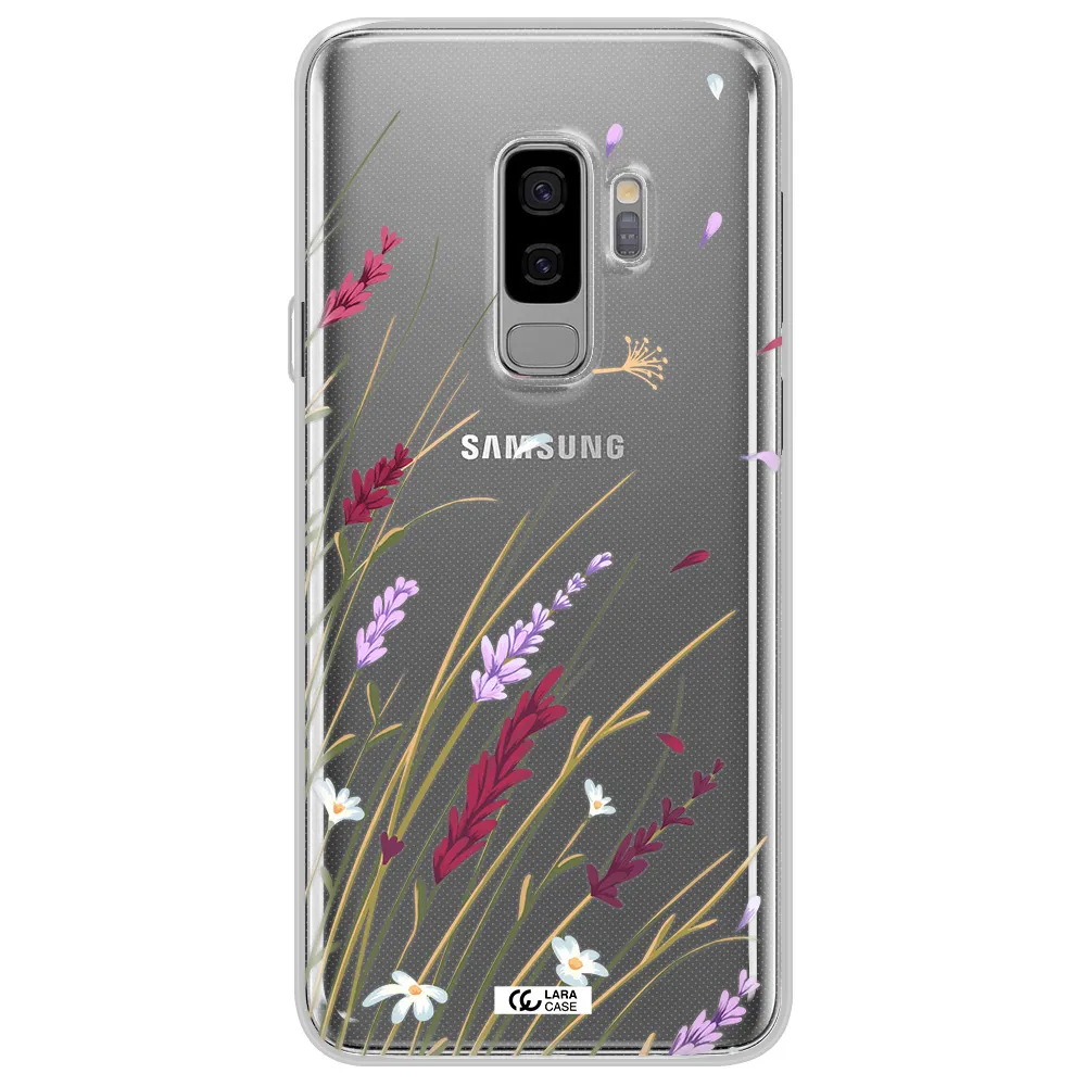 Long Grass Flower Samsung S9 Plus Clear TPU Case