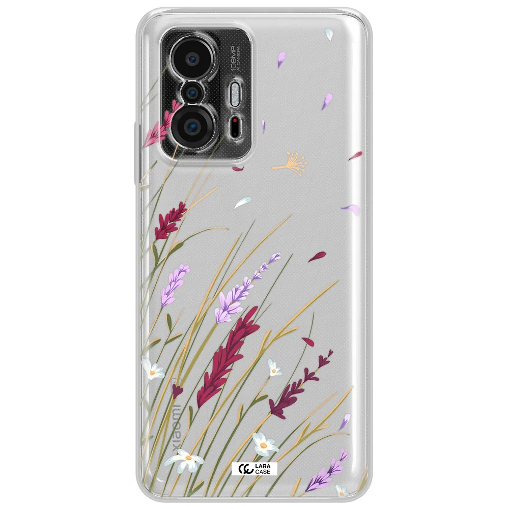 Long Grass Flower Xiaomi 11T Clear Tpu Case