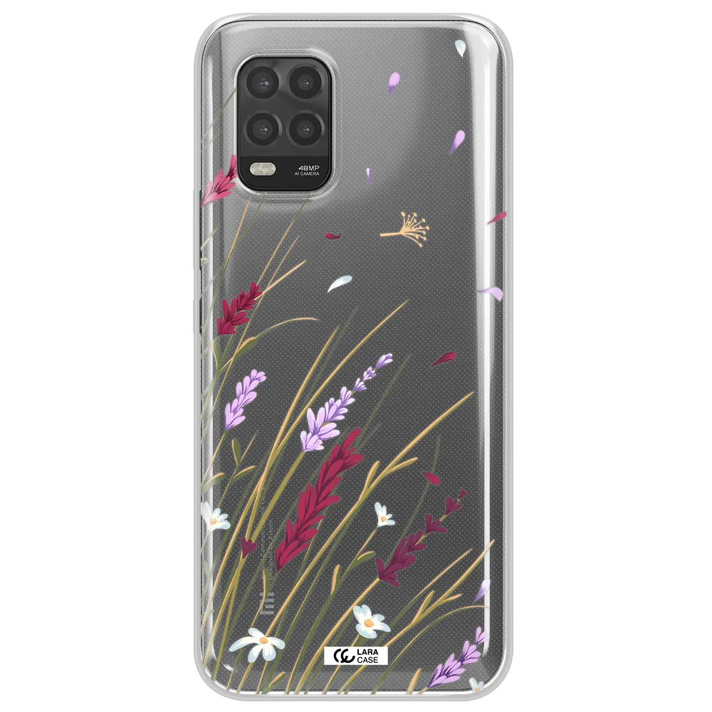 Long Grass Flower Xiaomi Mi 10 Lite Clear TPU Case