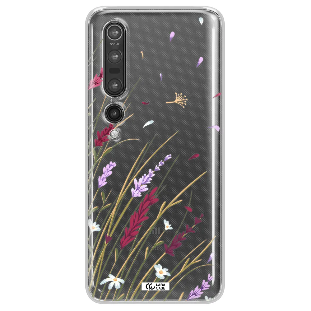Long Grass Flower Xiaomi Mi 10 Pro Clear TPU Case