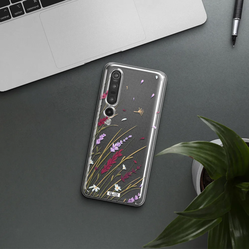 Long Grass Flower Xiaomi Mi 10 Pro Clear TPU Case