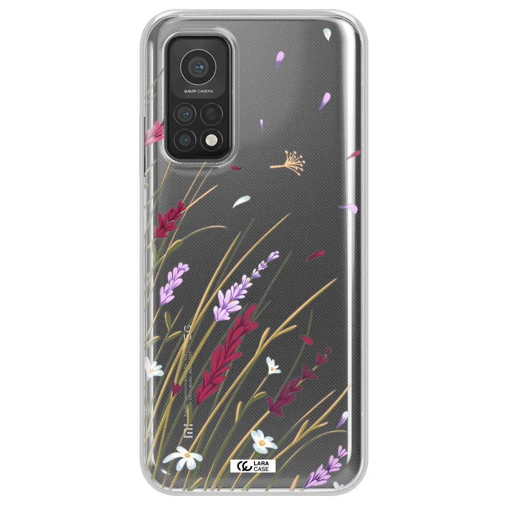 Long Grass Flower Xiaomi Mi 10T Clear TPU Case