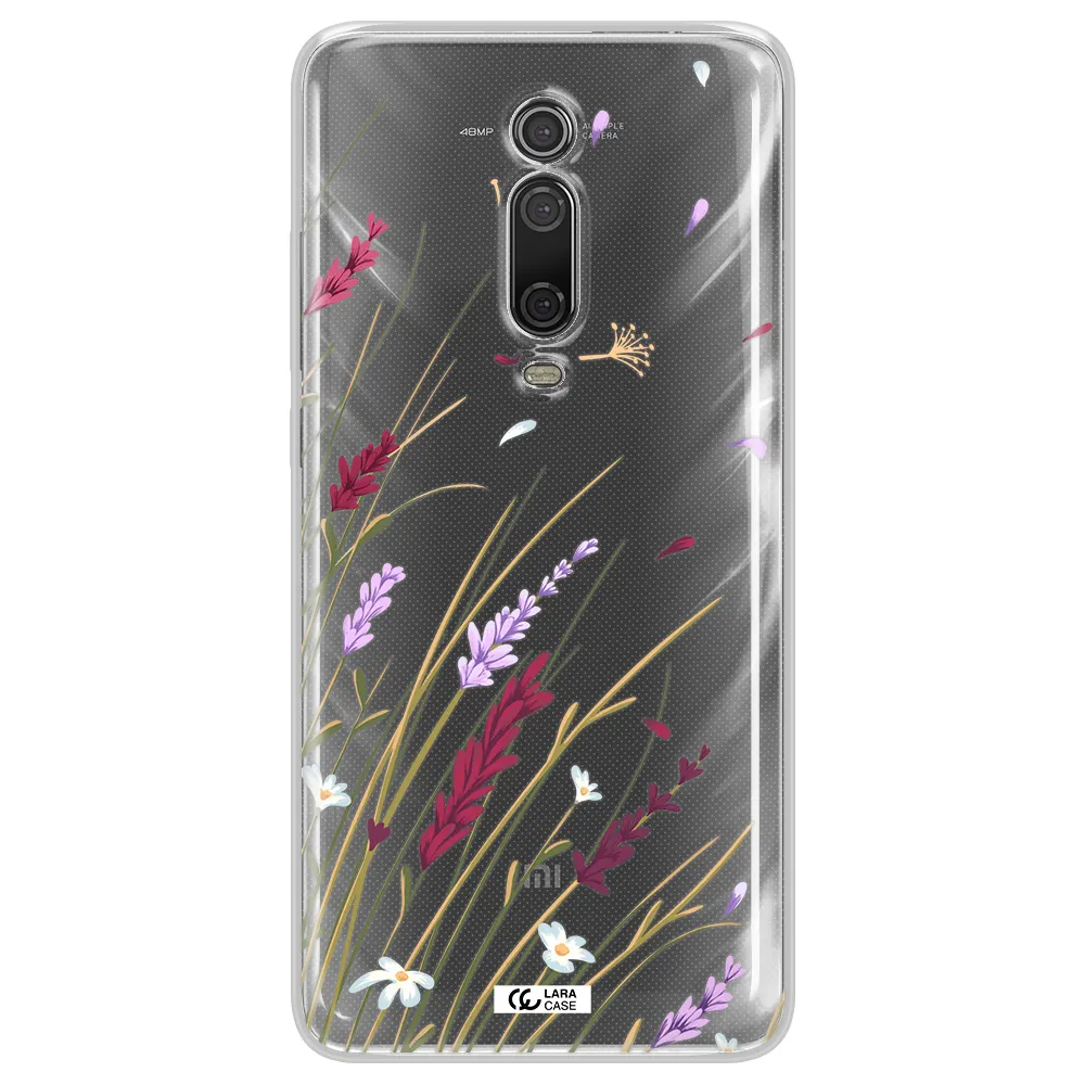Long Grass Flower Xiaomi Mi 9T Clear TPU Case