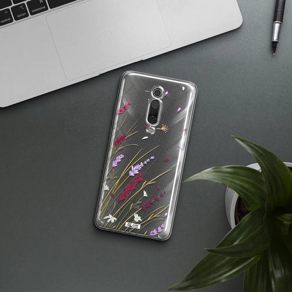 Long Grass Flower Xiaomi Mi 9T Clear TPU Case