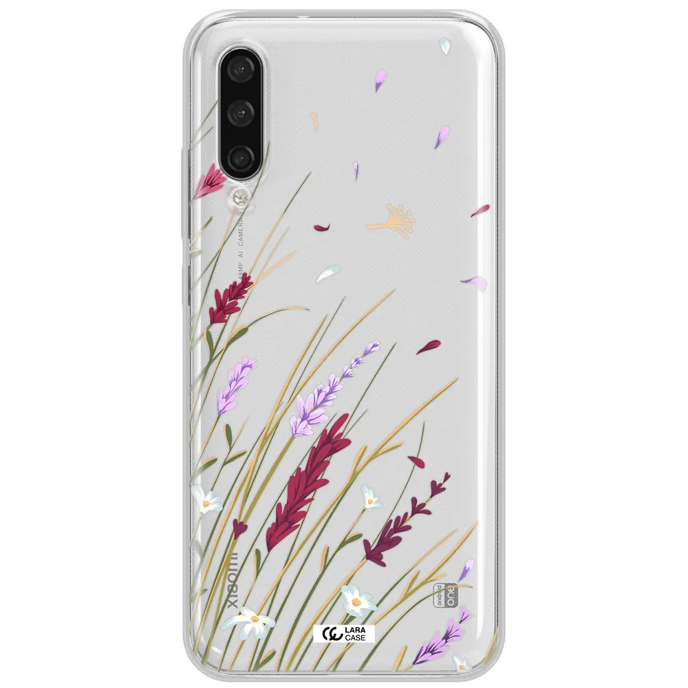 Long Grass Flower Xiaomi Mi A3 Clear Tpu Case