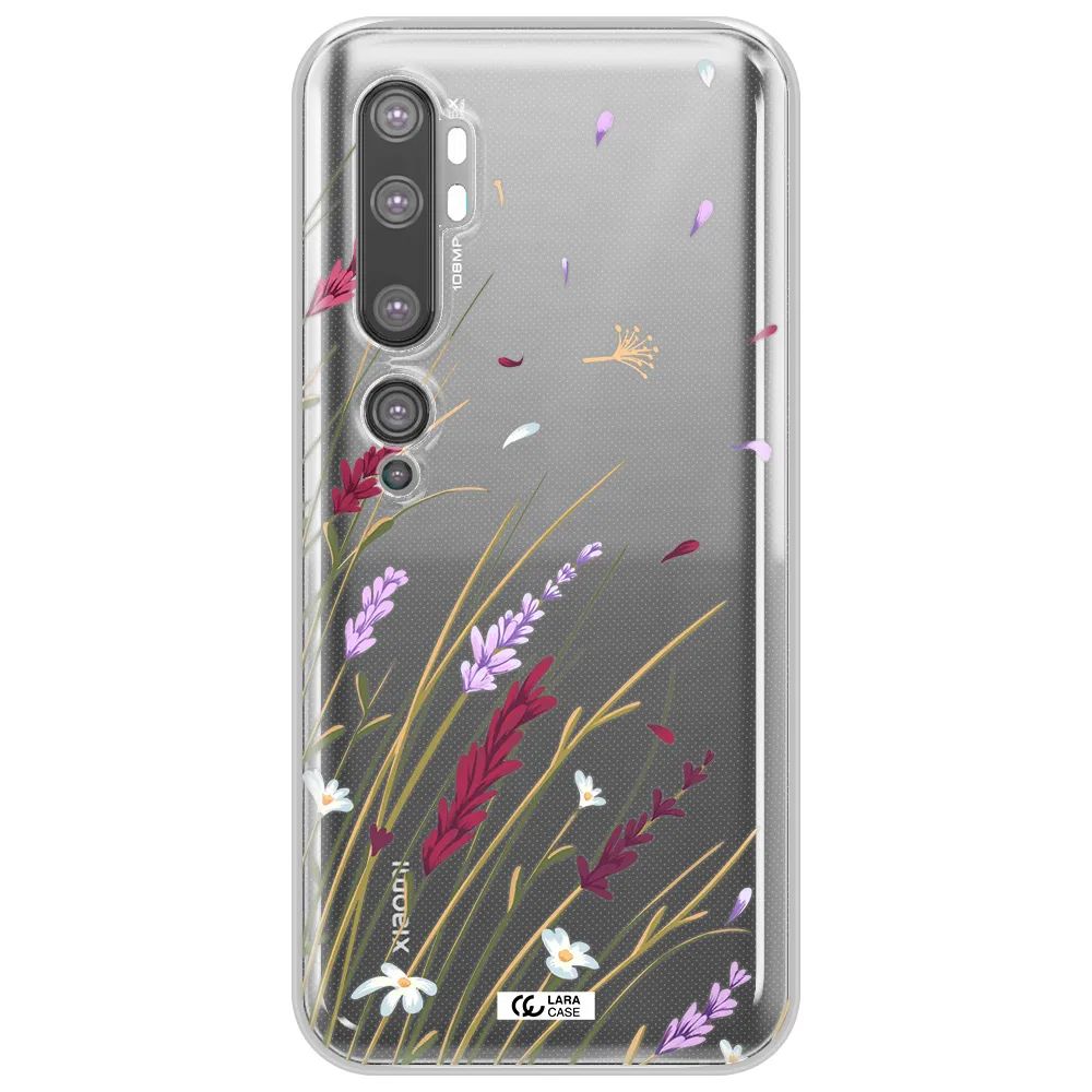 Long Grass Flower Xiaomi Mi Note 10 Clear TPU Case