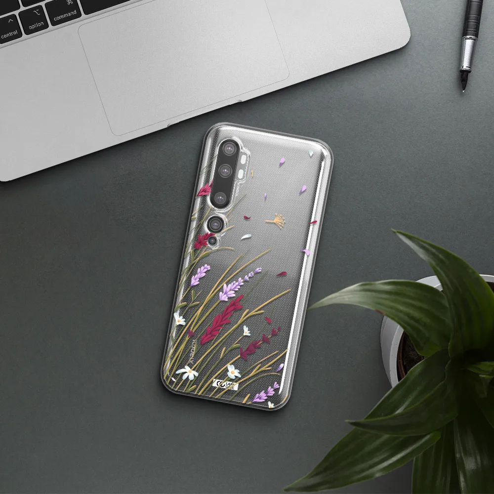 Long Grass Flower Xiaomi Mi Note 10 Clear TPU Case