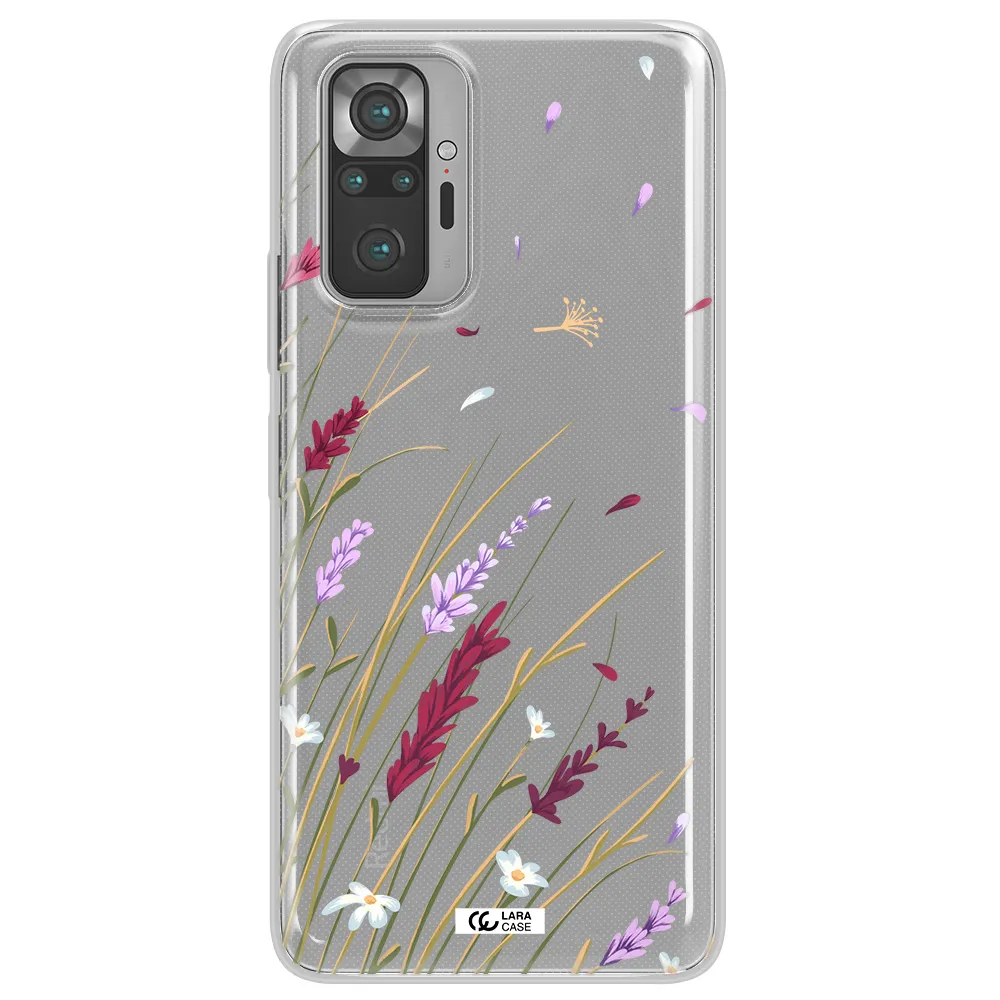 Long Grass Flower Xiaomi Note 10 Pro Clear TPU Case