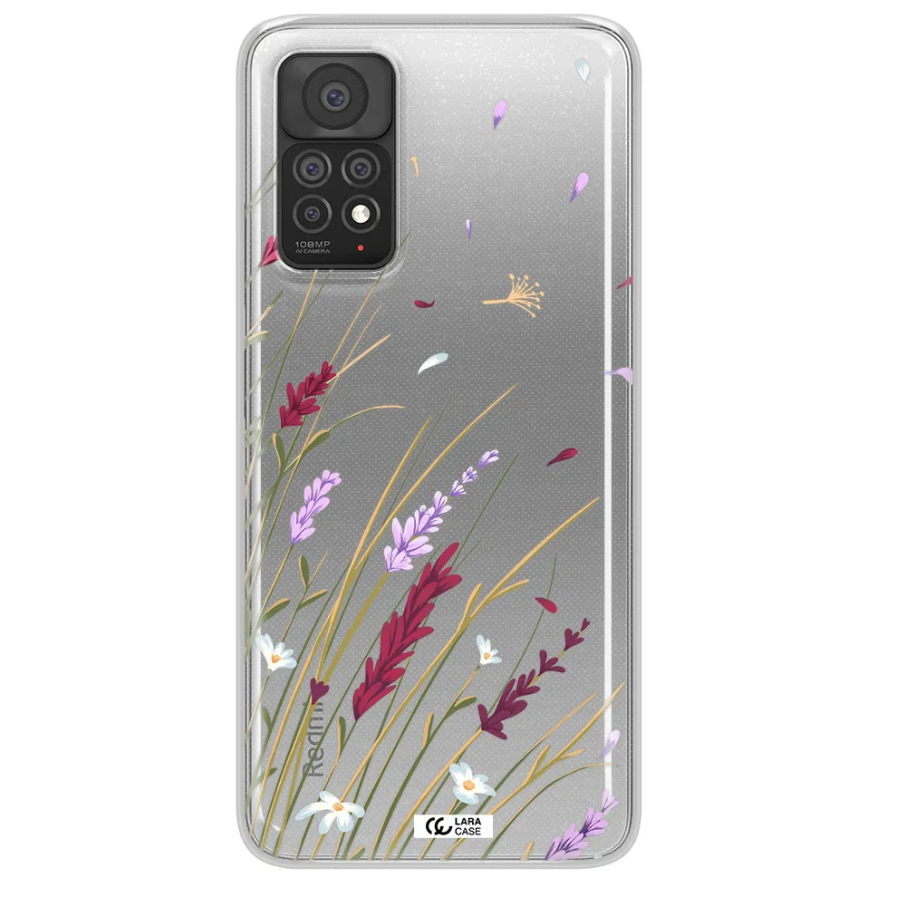 Long Grass Flower Xiaomi Note 11 Pro Clear TPU Case