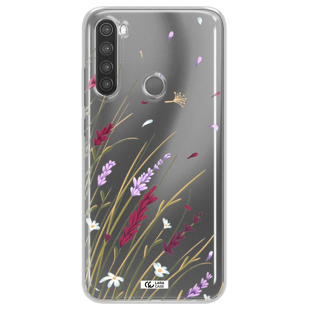 Long Grass Flower Xiaomi Note 8 Clear TPU Case