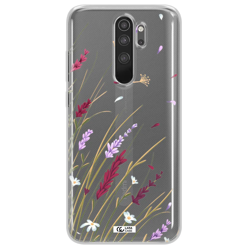 Long Grass Flower Xiaomi Note 8 Pro Clear TPU Case