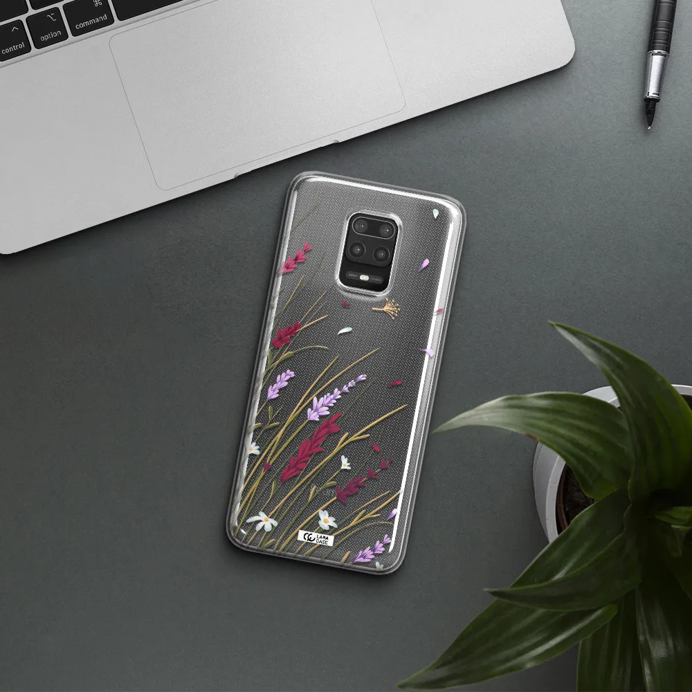 Long Grass Flower Xiaomi Note 9S Clear TPU Case