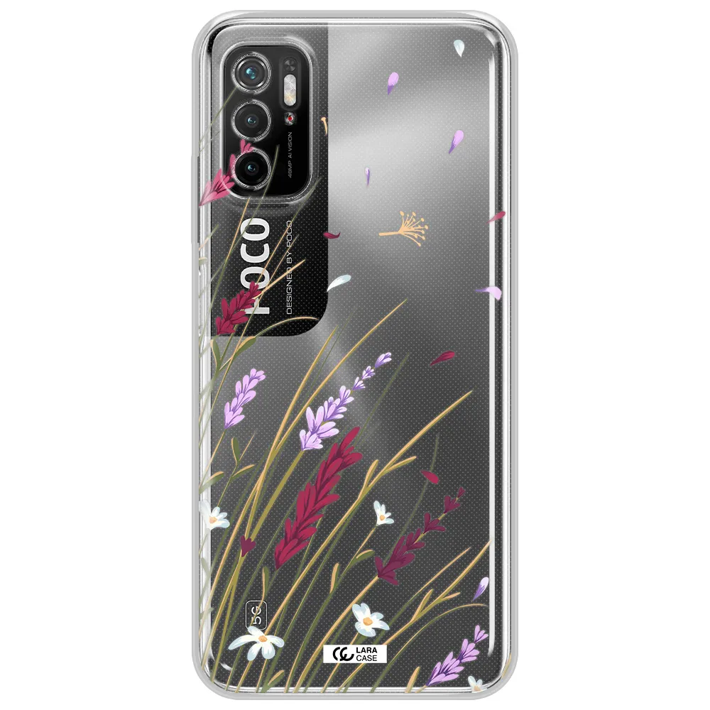 Long Grass Flower Xiaomi Poco M3 Pro Clear Tpu Case