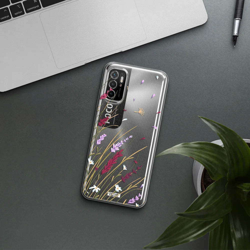 Long Grass Flower Xiaomi Poco M3 Pro Clear Tpu Case