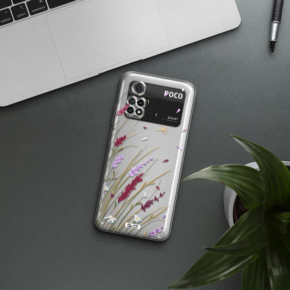 Long Grass Flower Xiaomi Poco M4 Pro 4G Clear Tpu Case