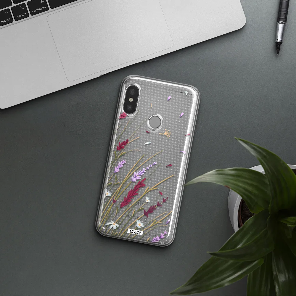 Long Grass Flower Xiaomi Redmi 6 Pro Clear TPU Case