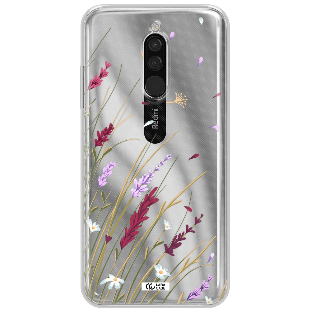 Long Grass Flower Xiaomi Redmi 8 Clear Tpu Case