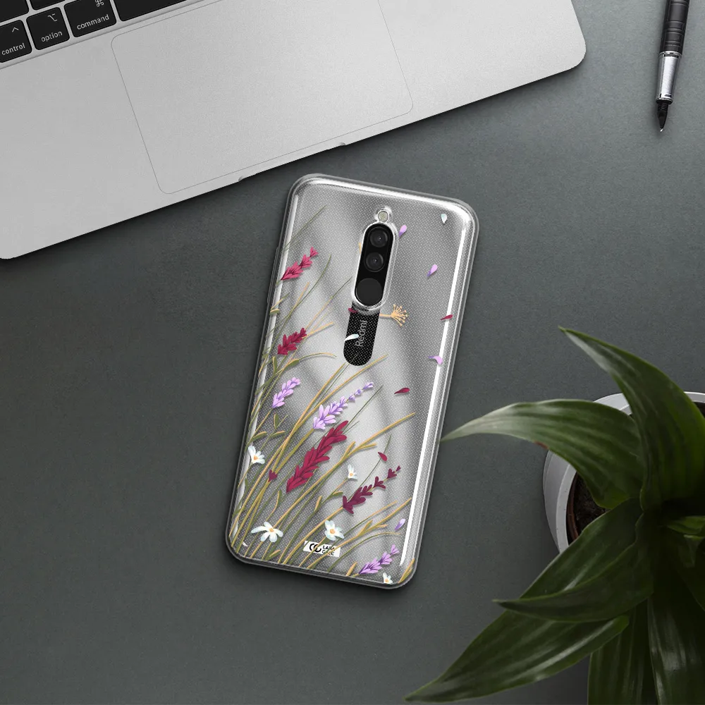 Long Grass Flower Xiaomi Redmi 8 Clear Tpu Case